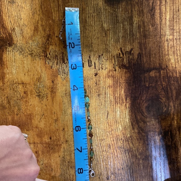 Emily Ray green brown gold glass bead adjustable bracelet EUC - Picture 4 of 4